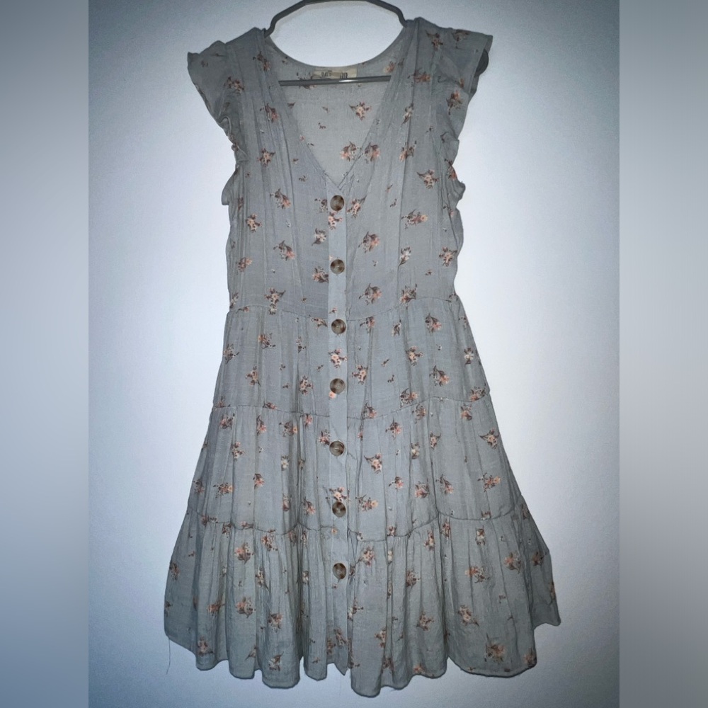 Mini Blue Floral Dress